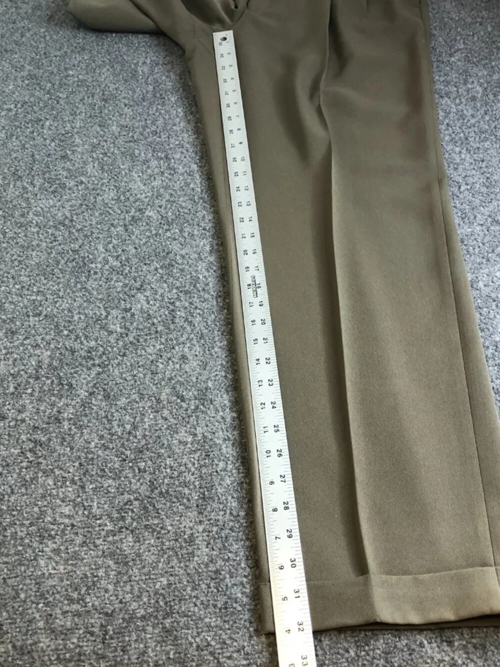 Lauren Ralph Lauren Pants Mens 36x32 Beige Taupe Double Pleated High Waist